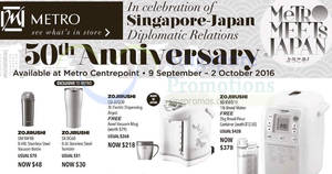 Featured image for (EXPIRED) Metro: Zojirushi, Tanita & Uchicook Promo Offers at Centrepoint from 9 Sep – 2 Oct 2016
