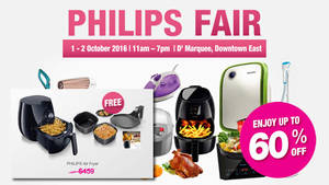 Featured image for (EXPIRED) Philips Fair w/ Up to 60% Off for NTUC Members from 1 – 2 Oct 2016