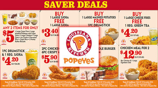 Popeyes Daily Specials Kenoshaonline Com