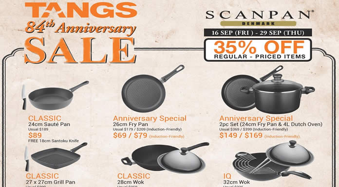 Featured image for Scanpan: 35% Off Reg-Priced Items & More at Tangs from 16 - 29 Sep 2016