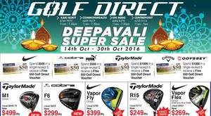 Featured image for Golf Direct: Deepavali Super Sale Offers from 14 – 30 Oct 2016