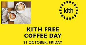 Featured image for (EXPIRED) Kith Cafe is giving away free coffee at Marina Square on 21 Oct 2016