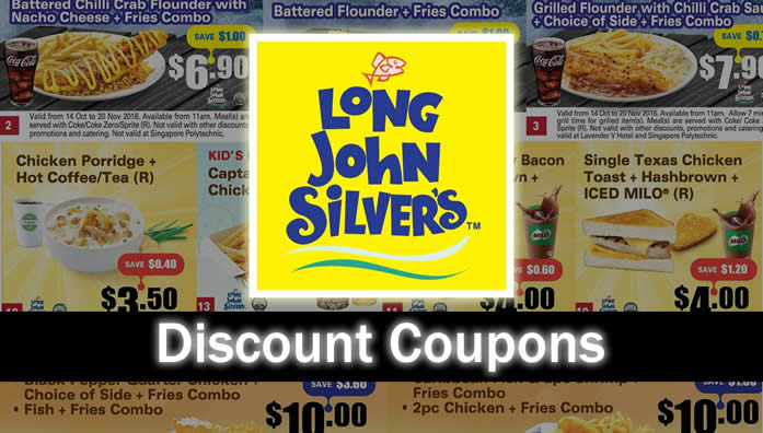 Featured image for Long John Silver's: 21 New Discount Coupon Deals valid from 14 Oct - 20 Nov 2016