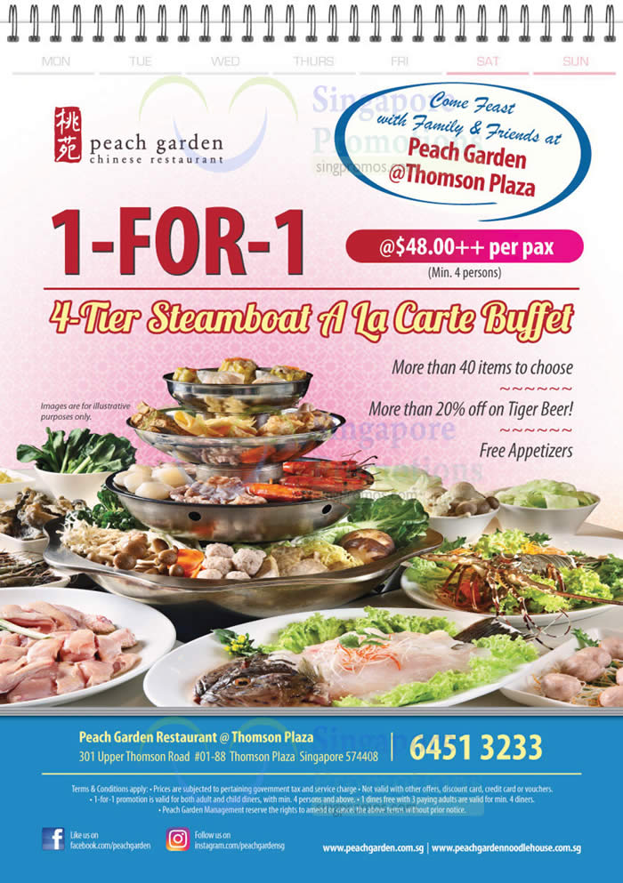 Peach deals garden buffet