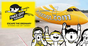 Featured image for Scoot: Fares fr $45 all-in to 22 Destinations 2hr Take Off Tuesday Promo (7am to 9am) on 1 Nov 2016