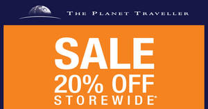 Featured image for (EXPIRED) The Planet Traveller: 20% off storewide & up to 50% off selected items from 13 – 16 Apr 2017