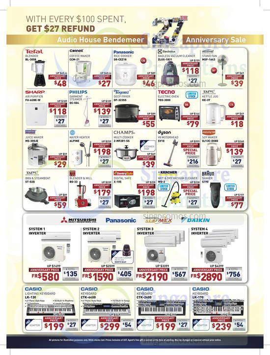 Audio House 29 Nov Air Conditioners, Small Appliances