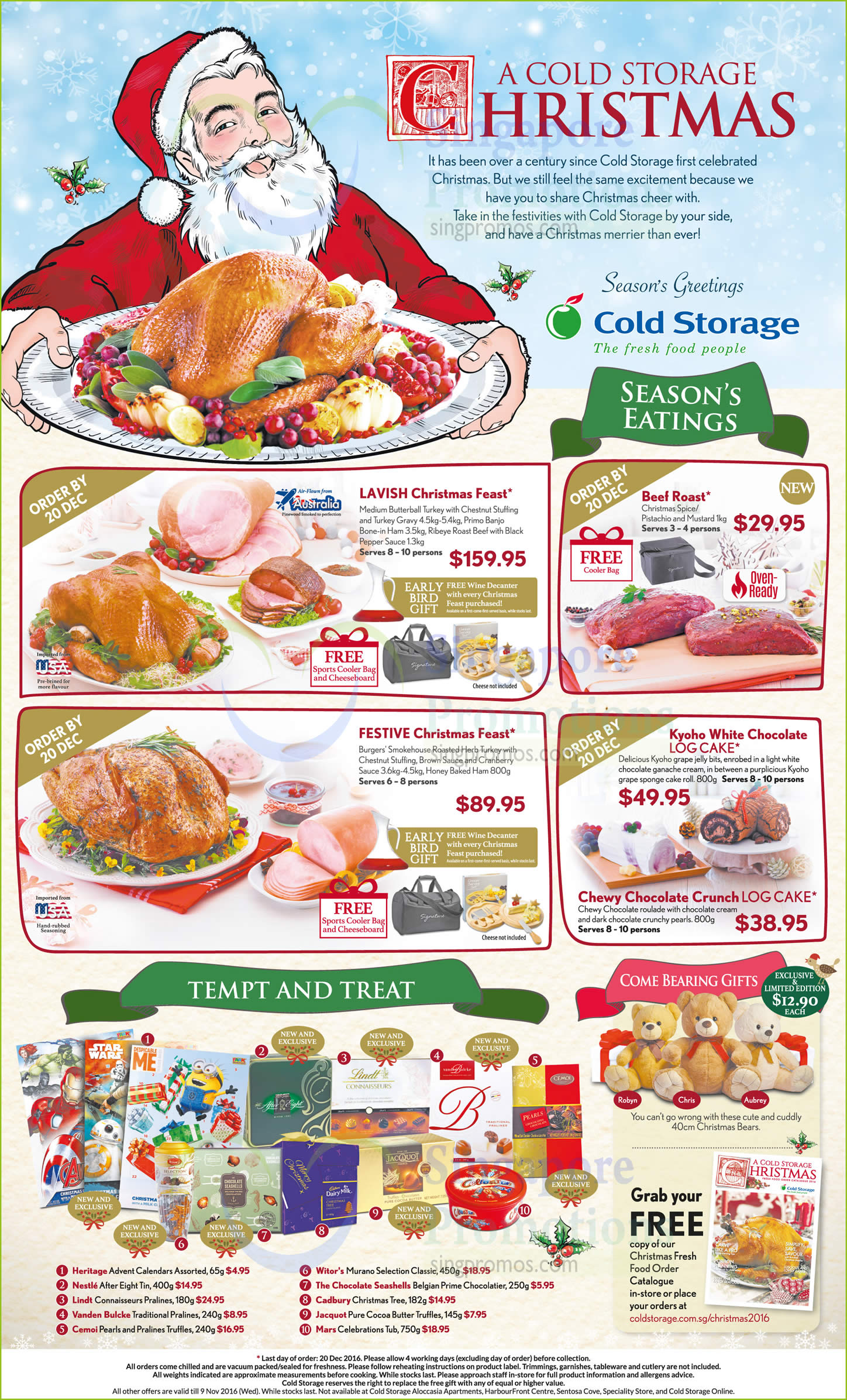 Cold Storage’s Christmas fresh food order catalogue now available from