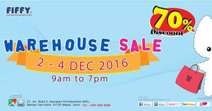 Featured image for (EXPIRED) Fiffy’s baby products warehouse sale offers up to 70% off at Johor from 2 – 4 Dec 2016