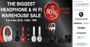 Featured image for (EXPIRED) Hwee Seng’s warehouse sale offers up to 80% off audio brands from 2 – 4 Dec 2016