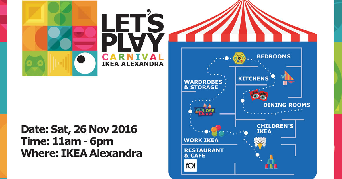 Let s Play Carnival at IKEA Alexandra on 26 Nov 2016