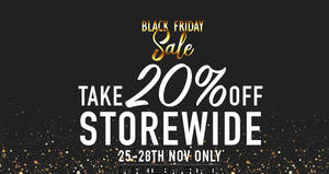 Featured image for (EXPIRED) MDS Collections 20% off storewide Black Friday deal from 25 – 28 Nov 2016