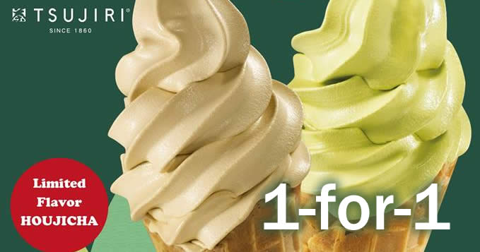 Featured image for Enjoy 1-for-1 soft serve ice cream at Tsujiri Centrepoint from 15 - 21 Nov 2016