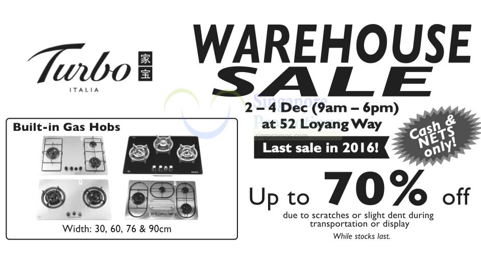 Turbo s warehouse sale returns promises up to 70 off from 2 4