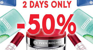 Featured image for Yves Rocher is offering 50% off storewide on reg-priced items from 11 – 12 Nov 2016