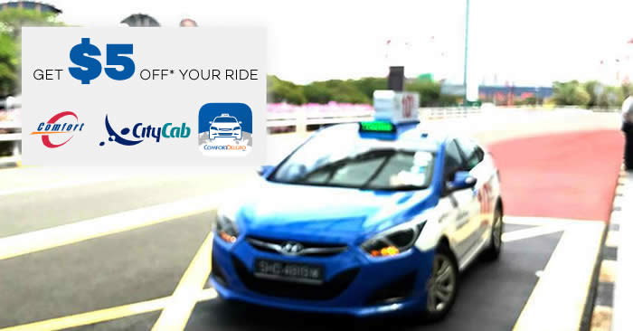 Featured image for Enjoy $5 off your ComfortDelGro taxi ride to and from 15 CapitaLand malls till 27 March 2022