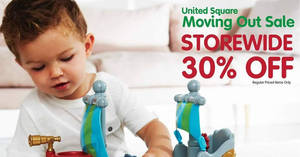 Featured image for (EXPIRED) Early Learning Centre 30% off reg-priced items moving out sale at United Square from 26 Dec 2016 – 2 Jan 2017