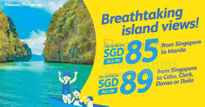 Featured image for (EXPIRED) Fly to Philippines fr $85 all-in with Cebu Pacific Air promo fares. Book from 31 Dec 2016 – 3 Jan 2017