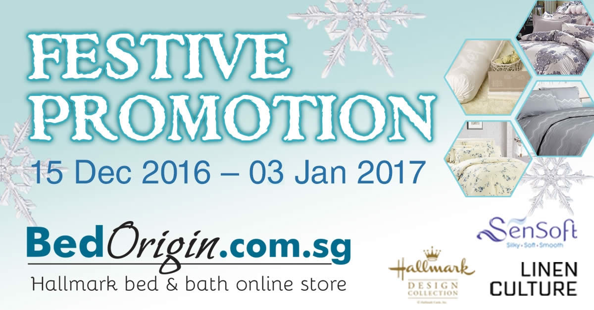 Featured image for Hallmark Bed & Bath online store festive promotion from 15 Dec 2016 - 3 Jan 2017
