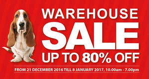 Featured image for (EXPIRED) Hush Puppies Apparel warehouse sale returns with discounts of up to 80% off from 21 Dec 2016 – 8 Jan 2017