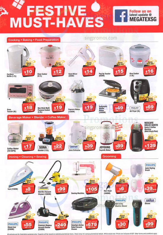 Megatex Dec 2016 Small Appliances, Personal Care