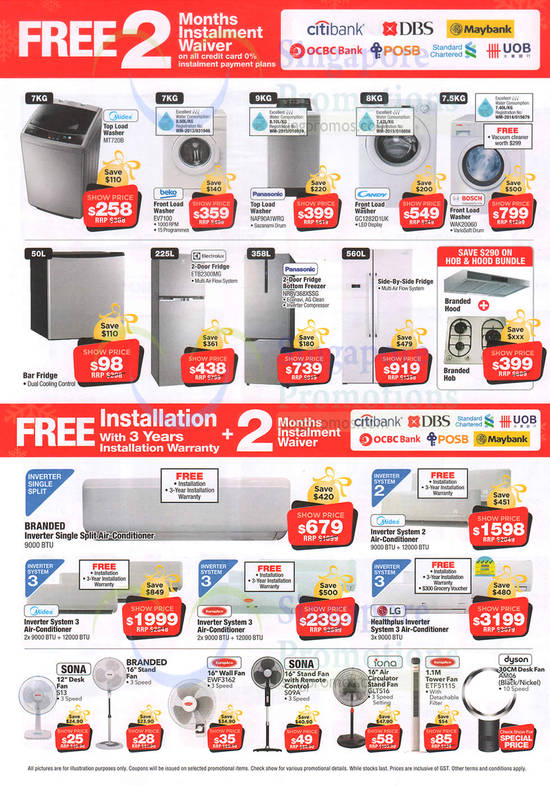 Megatex Dec 2016 Washers, Air Conditioners, Fridges