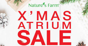Featured image for Nature’s Farm X’mas VivoCity atrium sale features buy-2-get-1-free storewide from 19 – 25 Dec 2016
