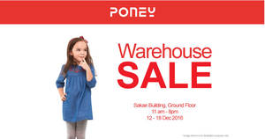 Featured image for (EXPIRED) Poney warehouse sale at Sakae Building from 12 – 18 Dec 2016