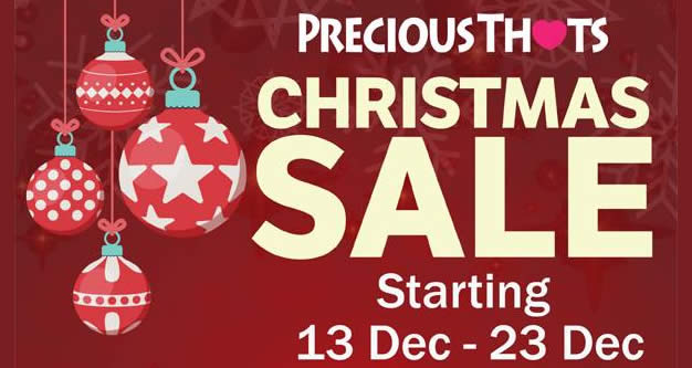 Featured image for Precious Thots Christmas sale at Ubi from 13 - 23 Dec 2016