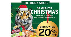 Featured image for (EXPIRED) The Body Shop storewide 20% off for DBS/POSB cardmembers from 1 – 31 Dec 2016