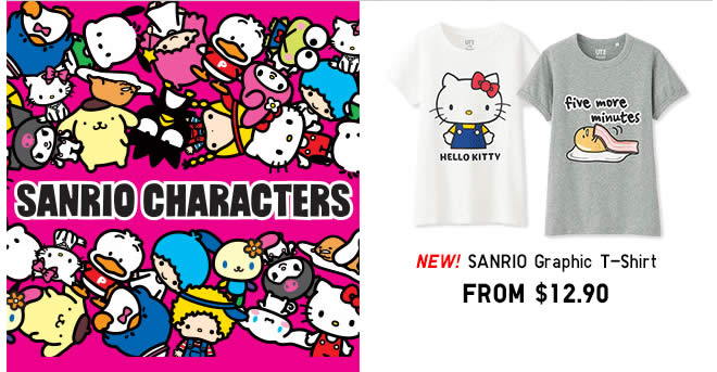 SANRIO CHARACTERS, UT GRAPHIC T-SHIRTS