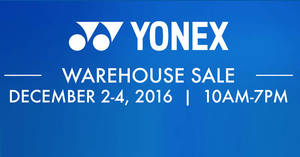 Featured image for (EXPIRED) Yonex warehouse sale this weekend offers up to 80% off discounts from 2 – 4 Dec 2016