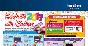 Featured image for (EXPIRED) Brother printers new year sales promotion valid from 4 Jan – 31 Mar 2017