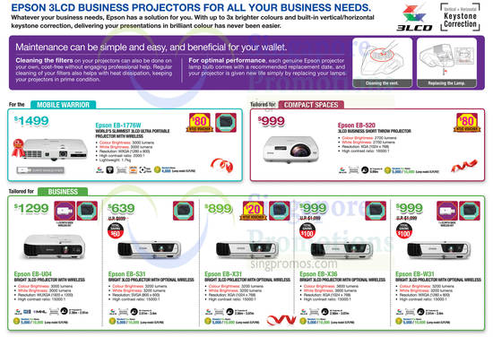 Epson Projectors 1 6 Jan 2017