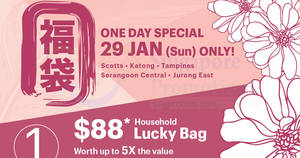 Featured image for Isetan $88 bags worth up to 5X the value one-day special on 29 Jan 2017