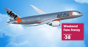 Featured image for (EXPIRED) Jetstar: Weekend Fare Frenzy promo fares fr $38 all-in to over 20 destinations! Book by 7 Jan 2018
