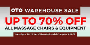 Featured image for (EXPIRED) OTO warehouse sale offers discounts of up to 70% off from 20 – 22 Jan 2017