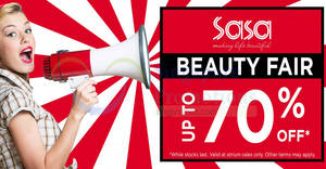Featured image for (EXPIRED) Sasa up to 70% off beauty fair at Hougang Mall from 25 Aug – 1 Sep 2017