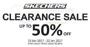 Featured image for Skechers clearance sale offers discounts of up to 50% off from 19 – 22 Jan 2017
