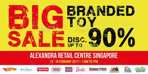 Featured image for Big branded toy sale returns with up to 90% off Fisher-Price, Hot Wheels, Barbie & more from 13 – 19 Feb 2017