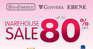 Featured image for Bio-Essence, Ginvera & Ebene warehouse sale offers up to 80% off discounts from 2 – 6 Mar 2017