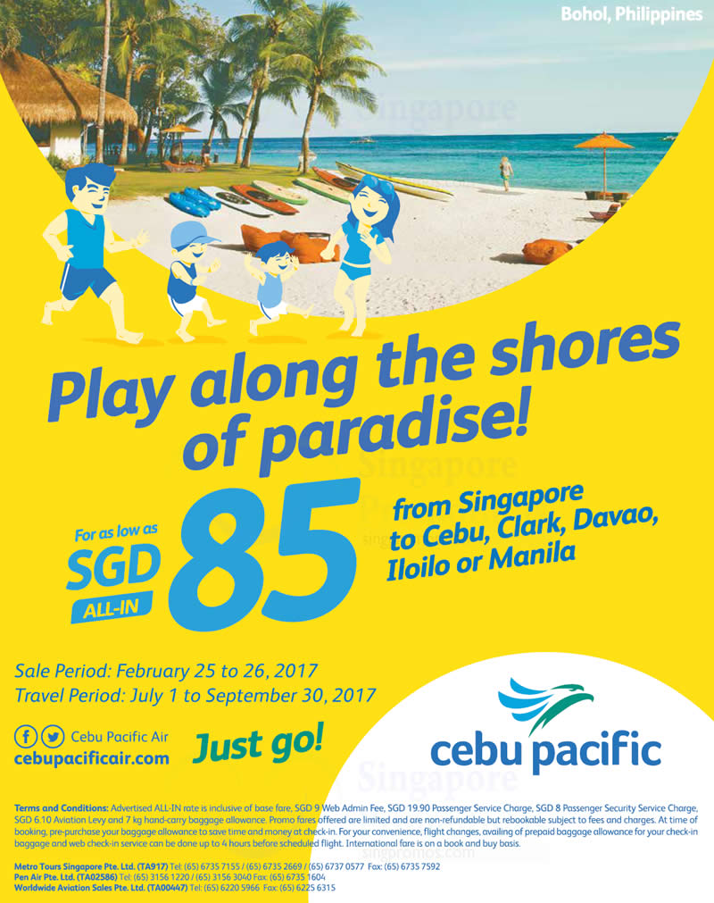 Fly to Philippines fr $85 all-in with Cebu Pacific Air ...