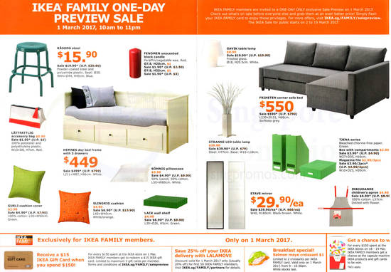 IKEA sale preview for Family members (free membership) on ...