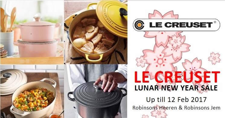 Featured image for Le Creuset Robinsons CNY Sale offers 50% off selected items from 1 - 12 Feb 2017