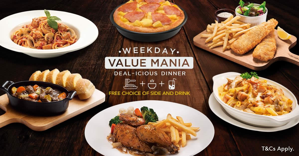 Featured image for Pizza Hut offers new deal-icious dinner meals priced at $9.50 onwards with free side & drink from 2 Feb 2017