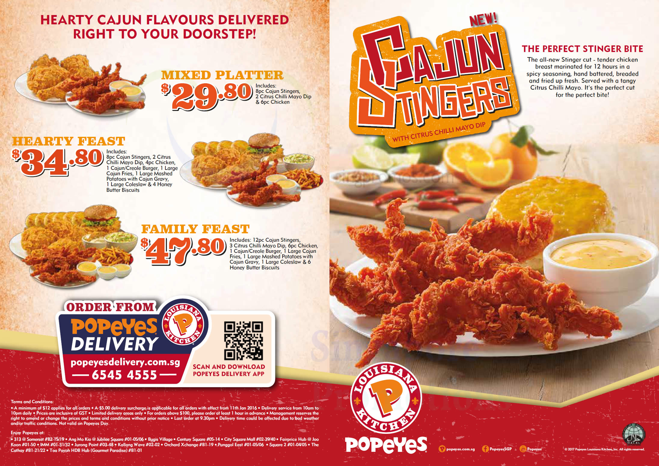 Here’s Popeyes latest discount coupon deals valid from 14 Feb – 3 Apr 20172192 x 1550