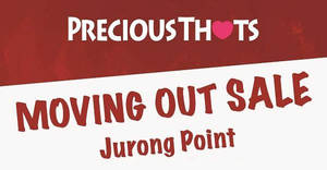 Featured image for (EXPIRED) Precious Thots 20% off storewide moving out sale at Jurong Point from 22 – 27 Feb 2017