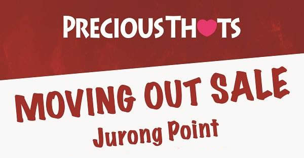 Featured image for Precious Thots 20% off storewide moving out sale at Jurong Point from 22 - 27 Feb 2017