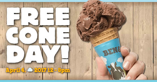 Ben & Jerry’s Free Cone Day (FREE Ice Cream Giveaway) at Scoop Shops on ...