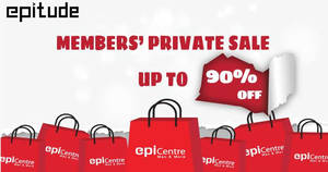 Featured image for EpiCentre Epitude private sale offers discounts of up to 90% off on Friday, 31 Mar 2017